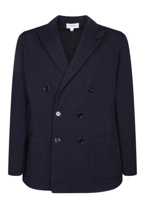 Lardini Blue Wool Cardigan Jacket