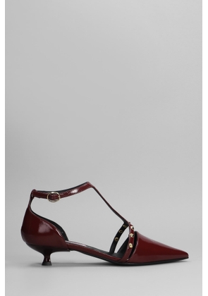 Marc Ellis Pumps In Bordeaux Leather