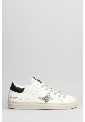 AMA-BRAND Sneakers In White Suede And Leather