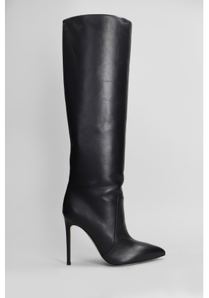 Paris Texas High Heels Boots In Black Leather