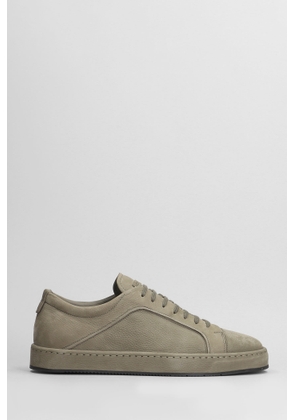 Giorgio Armani Sneakers In Grey Leather