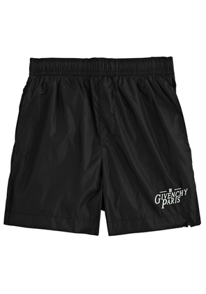 Givenchy Logo-embroidered Nylon Swim Shorts - Black- S
