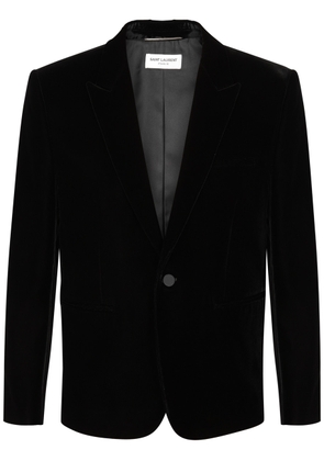 Saint Laurent Single-breasted Velvet Blazer - Black - 52 (IT52 /xl)