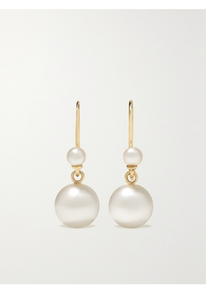 Mizuki - 14-karat Gold Pearl Earrings - One size