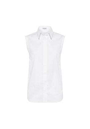 Stretch poplin shirt