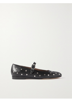 Le Monde Béryl - Studded Leather Mary Jane Ballet Flats - Black - IT35,IT35.5,IT36,IT36.5,IT37,IT37.5,IT38,IT38.5,IT39,IT39.5,IT40,IT40.5,IT41,IT41.5,IT42