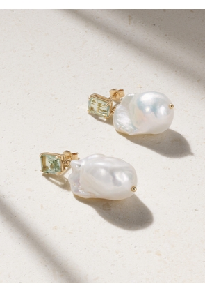 Mateo - 14-karat Gold, Pearl And Amethyst Earrings - One size