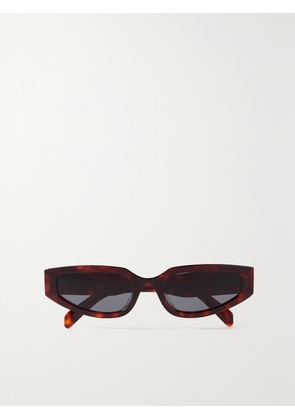 CELINE Eyewear - Triomphe Cat-eye Acetate Sunglasses - Brown - One size