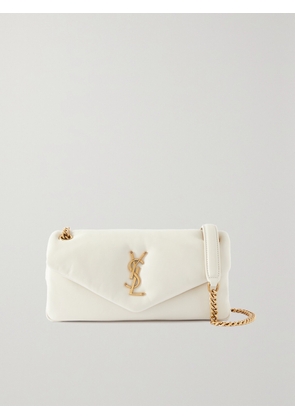 SAINT LAURENT - Calypso Padded Leather Shoulder Bag - White - One size