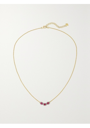 Amrapali London - Rhodium-plated 18-karat Gold, Ruby And Diamond Necklace - One size