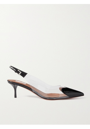 Alaïa - Le Cœur 55 Pu And Patent-leather Slingback Pumps - Black - IT35,IT36,IT36.5,IT37,IT37.5,IT38,IT38.5,IT39,IT39.5,IT40,IT40.5,IT41