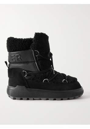 BOGNER - Chamonix Shearling, Leather And Suede Snow Boots - Black - IT35,IT36,IT37,IT38,IT39,IT40,IT41,IT42