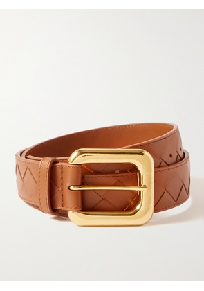 Bottega Veneta - Intrecciato Leather Belt - Brown - 65,70,75,80,85,90,95