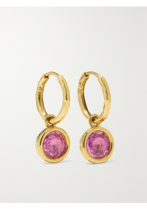 Octavia Elizabeth - + Net Sustain Nesting Gem Petite Gabby 18-karat Recycled Gold Sapphire Hoop Earrings - One size
