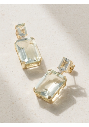 Mateo - 14-karat Gold, Amethyst And Diamond Earrings - One size