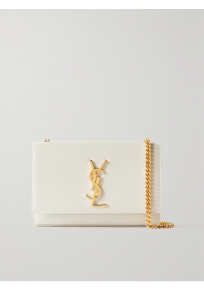 SAINT LAURENT - Kate Small Embossed-leather Shoulder Bag - Off-white - One size