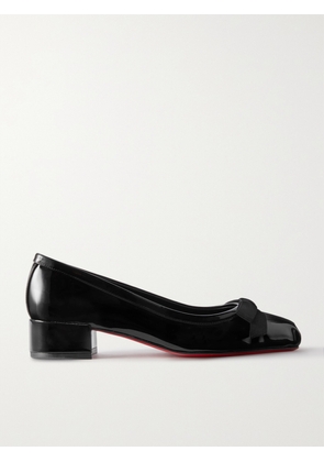 Christian Louboutin - Mamaflirt 30 Bow-detailed Patent-leather Pumps - Black - IT34,IT35,IT35.5,IT36,IT36.5,IT37,IT37.5,IT38,IT38.5,IT39,IT39.5,IT40,IT40.5,IT41,IT41.5,IT42