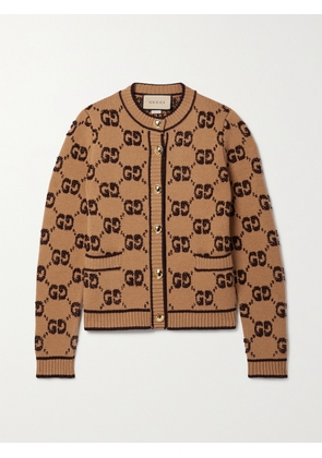 Gucci - Wool Bouclé-jacquard Cardigan - Brown - XXXS,XXS,XS,S,M,L,XL,XXL,XXXL