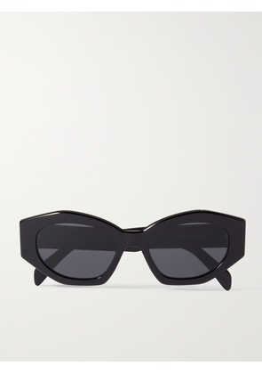 CELINE Eyewear - Triomphe Cat-eye Acetate Sunglasses - Black - One size