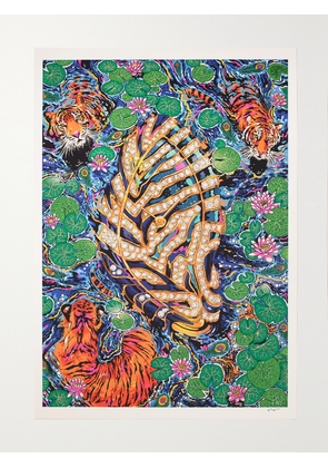 THE WATCH ANNUAL - Tim Mcdonagh Ink Drawing And Print, 33.1&quot; &times; 46.8&quot; - Green - One size