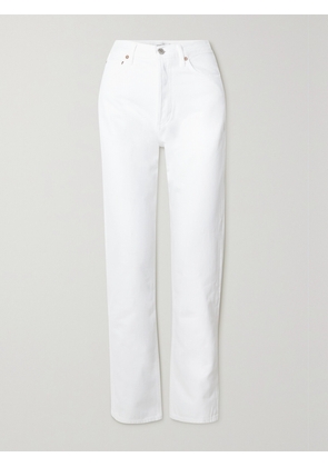AGOLDE - + Net Sustain '90s Pinch Waist High-rise Straight-leg Organic Jeans - White - 23,24,25,26,27,28,29,30,31,32