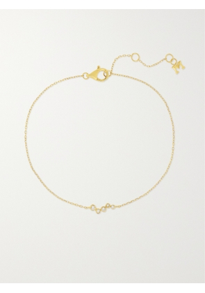 Mateo - Wave 14-karat Gold Diamond Bracelet - One size