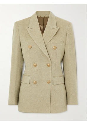 Golden Goose - Journey Double-breasted Wool-jacquard Blazer - Neutrals - IT36,IT38,IT40,IT42,IT44,IT46