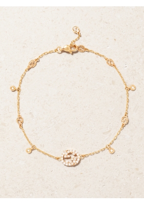 Gucci - Interlocking G 18-karat Rose Gold Diamond Bracelet - 16,17