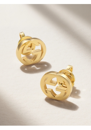 Gucci - Interlocking G 18-karat Gold Earrings - One size