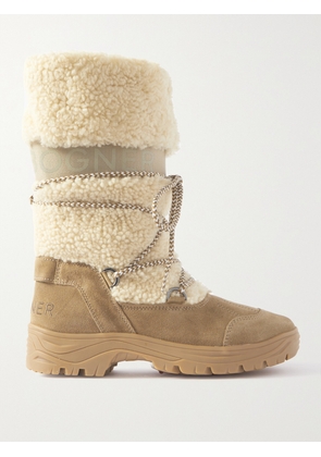 BOGNER - Alta Badia 2 B Shearling And Suede Snow Boots - Neutrals - IT35,IT36,IT37,IT38,IT39,IT40,IT41,IT42