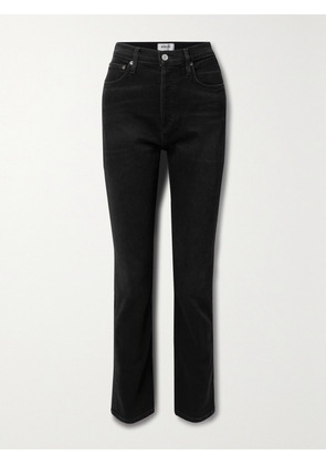 AGOLDE - + Net Sustain Freya High-rise Slim-leg Organic Jeans - Black - 23,24,25,26,27,28,29,30,31,32,33