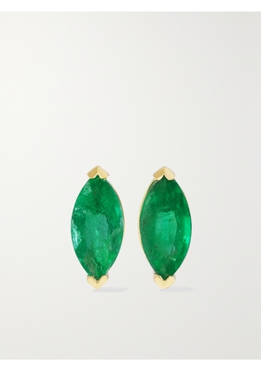 SHAY - 18-karat Gold, Emerald And Diamond Earrings - One size