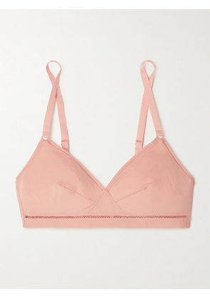 Eres - Lydia Soyeuse Picot-trimmed Stretch-jersey Soft-cup Triangle Bra - Pink - 32A,34A,36A,38A,32B,34B,36B,38B,40B,32C,34C,36C,38C,40C,32D,34D,36D,38D,40D