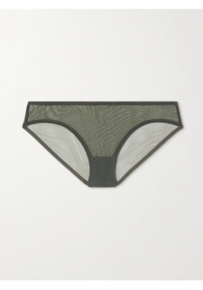 Eres - Bambin Stretch-tulle Briefs - Green - FR 38,FR 40,FR 42,FR 44