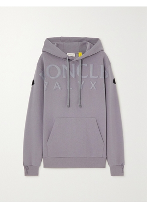 Moncler Genius - + 1017 Alyx 9sm Printed Cotton-blend Jersey Hoodie - Purple - x small,small,medium