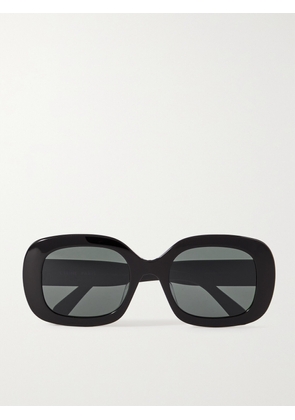 CELINE Eyewear - Triomphe Oval-frame Acetate Sunglasses - Black - One size