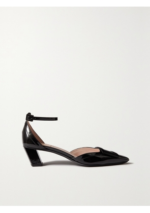 Roger Vivier - Belle Vivier 45 Patent-leather Pumps - Black - IT34,IT34.5,IT35,IT35.5,IT36,IT36.5,IT37,IT37.5,IT38,IT38.5,IT39,IT39.5,IT40,IT40.5,IT41,IT41.5,IT42