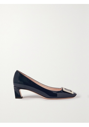 Roger Vivier - Decollete Trompette 45 Patent-leather Pumps - Blue - IT34,IT34.5,IT35,IT35.5,IT36,IT36.5,IT37,IT37.5,IT38,IT38.5,IT39,IT39.5,IT40,IT40.5,IT41,IT41.5,IT42