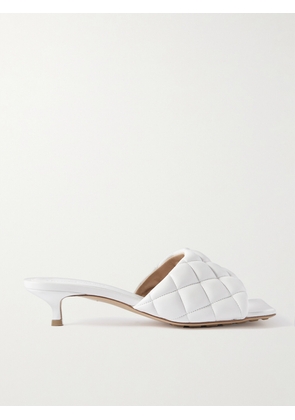Bottega Veneta - Padded Quilted Leather Mules - White - IT35,IT36,IT36.5,IT37,IT37.5,IT38,IT38.5,IT39,IT39.5,IT40,IT40.5,IT41,IT42