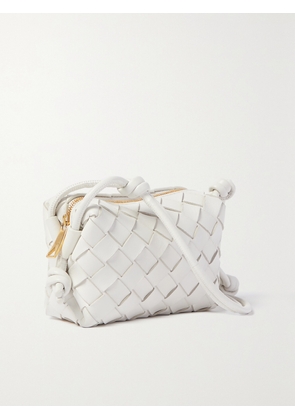 Bottega Veneta - Loop Candy Intrecciato Leather Shoulder Bag - White - One size