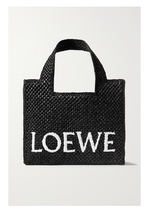 LOEWE - + Paula's Ibiza Embroidered Raffia Tote - Black - One size