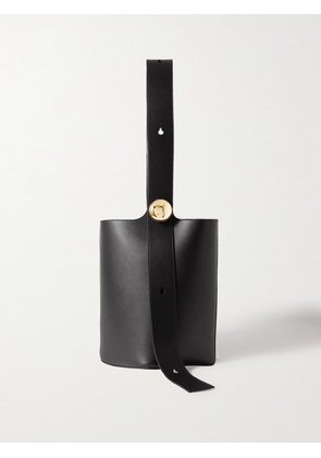 LOEWE - Pebble Embellished Leather Bucket Bag - Black - One size