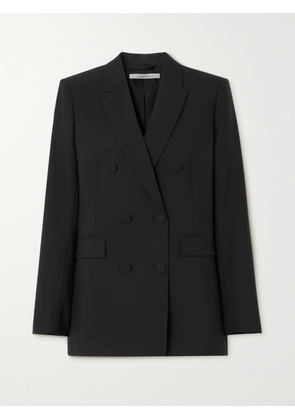 Another Tomorrow - + Net Sustain Double-breasted Merino Wool Jacket - Black - IT36,IT38,IT40,IT42,IT44,IT46,IT48,IT50