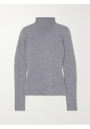Gabriela Hearst - May Wool, Cashmere And Silk-blend Turtleneck Sweater - Gray - x small,small,medium,large,x large