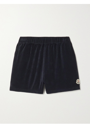 Moncler - Cotton-blend Terry Shorts - Blue - xx small,x small,small,medium,large,x large,xx large