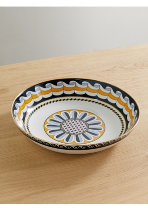 La DoubleJ - Napoli Printed Poreclain Pasta Bowl - Blue - One size
