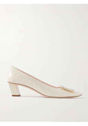 Roger Vivier - Belle Vivier 45 Patent-leather Pumps - Cream - IT34,IT34.5,IT35,IT35.5,IT36,IT36.5,IT37,IT37.5,IT38,IT38.5,IT39,IT39.5,IT40,IT40.5,IT41,IT41.5,IT42