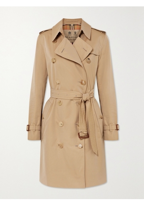 Burberry - Kensington Organic Cotton-gabardine Trench Coat - Neutrals - UK 4,UK 6,UK 8,UK 10,UK 12,UK 14,UK 16