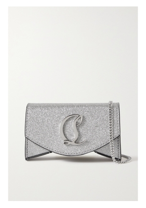 Christian Louboutin - Loubi54 Glittered Leather Shoulder Bag - Silver - One size