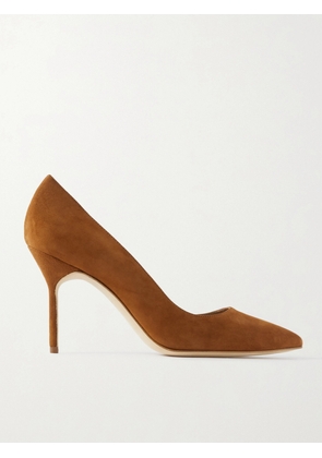 Manolo Blahnik - Bb 90 Suede Pumps - Brown - IT34,IT35,IT35.5,IT36,IT36.5,IT37,IT37.5,IT38,IT38.5,IT39,IT39.5,IT40,IT40.5,IT41,IT41.5,IT42,IT42.5,IT43